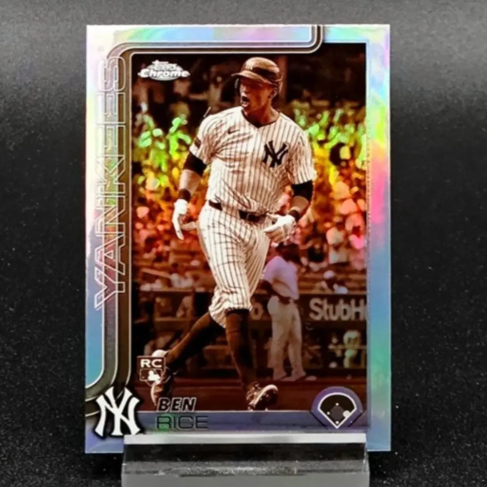 Ben Rice Topps Chrome Sepia Silver Prizm RC New York Yankees Star Rookie